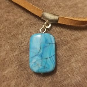 Turquoise Drop Stone Necklace